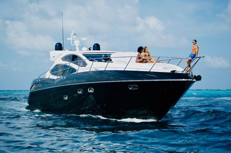 66' Sunseeker Predator, Cancun Yacht Charters, Cancun Luxury yachts, Cancun Charters, cancun Boats, yacht, boat cancun,