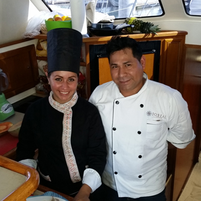 chef on Luxury Yacht photography Charters